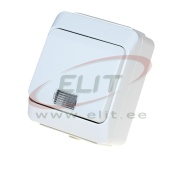 SM 2way Switch w. Indicator Light Nortic, 10A 250VAC, plug-in clamp, IP44, white