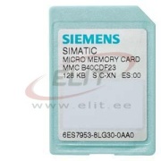 Simatic S7, Micro Memory Card, S7-300/C7/ET200, 3.3V NFlash, 512kB, Siemens