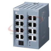 Scalance XB116, Unmanaged IE Switch, 16x 10/100 Mbit/s RJ45 ports, LED diagnostics,redundant power supply, sv 24VAC/DC, Siemens