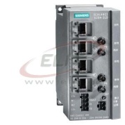 Scalance X204-2LD, managed IE switch, 4x 10/100 Mbit/s RJ45 ports, 2x 100 Mbit/s single-mode BFOC, error signaling contact w. set button, redundant power supply, ProfiNet IO device, network management, redundancy manager integrated, Siemens