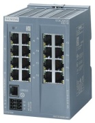 Scalance XB216, Manageable Layer 2 IE-Switch, 16x 10/100Mbit/s RJ45, 1x console port, diagnostics, LED, redundant power supply, 0..60°C, TS35, Default-Ethernet/IP, Siemens