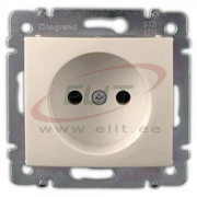 FM Socket Valena, mech.| 2P, 10/16A 250VAC, 2.5mm² screw clamp, Legrand, beige