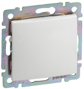 Switch Valena, mech.| 1way, 10A 250VAC, spring clamp, white