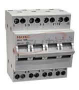 Changeover Switch SF, 1-0-2 63A 4x 240/415VAC AC22A, 1..16mm², 4M, TS35, MaxGE