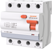 Residual Current Circuit Breaker EPR, 4P 25A 10kA, type A 30mA, 25mm²