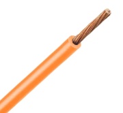 Wire H05V-K, 0.5mm² 300/500V -40..70°C, 100m/pck, orange