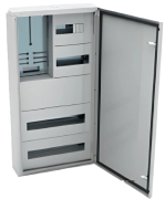 SM Metering Board JXA80-46, 46M, 80A 400VAC, 450x870x140, 2x FL21, IP44, MaxPro, pebble grey