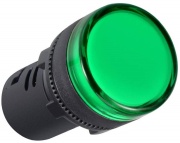 Pilot Light D22, LED, ø22.5mm, 230VAC, IP65, green