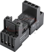 Relay Socket SKB14-E, SK4P, SK36F, 4P 10A 300V, screw clamp, RKE 4CO relays, incl. plastic retaining clip, marker, UL/TÜV/CE, TS35