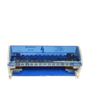 Terminal Block UK, Cu, 125A 500V, N 2x (25mm² ^3x 16mm² ^11x 6mm²), TS35 ^panel mounting