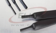 Heat Shrink Tubing HRA2, hot melt adhesive, 205/65mm, wall thick 3.3mm, polyolefin -55..110°C/ +120°C, UV resistant, L1.22m/pc, black
