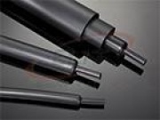 Heat Shrink Tubing HRTM, hot melt adhesive, 8/2mm, wall thick 1.4mm, polyolefin -55..110°C/ +120°C co-extrusion, UV resistant, L1.22m/pc, black