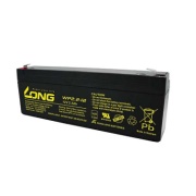 Battery WP, 12V 2.2Ah, Faston tab 250, 178x66x34mm, Long