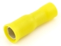 Bullet Connector Kog v 5 g, female, insulated, 4..6mm² 300V, D5mm, -25..75°C, PVC, brass, 100pcs/pck, yellow