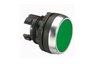 Push-button Osmoz, head, ø22.5mm, metal bezel, IP66/69K IK05, green