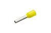 Wire-End Ferrule w. Collar Ce 010012 w, H1x12mm, 500pcs/pck, yellow