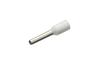 Wire-End Ferrule w. Collar Ce 007508 w, H0.75x8mm, 500pcs/pck, white