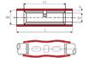 Butt Connector Ver 1.25 r, insulated, 0.5..1.5mm² 600V, L26mm, -25..75°C, PVC, copper, 100pcs/pck, red