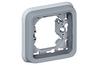 FM Support Frame Plexo, 1gang, IP55, Legrand, grey