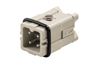 Insert HDC HA 3 MS, male, size 1, 3P 16A 400V, -40..125°C, screw