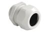 Cable Gland Syntec, PG16, ø8.5..14mm| 1piece sealing insert, wrench 27mm, thread 10mm, -30..100°C, PA6, TPE, HF, incl. O-ring, CE/UL/VDE, IP68, Agro, light grey
