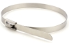 Stainless steel cable tie, ball-lock 680/4.6, AISI 304, -80..538°C, 90kg, DNV-GL, UL, RoHS, CE, 100pcs/pck