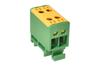 Tapping Terminal Block Al/Cu UK16/2PE, 1P (4holes) 1.5-16mm² 150/164A 1000VAC/ 1500VDC, Hex4 1.5Nm 1.5mm² ^3.5Nm 2.5..6mm² ^7Nm 10..16mm², TS35, yegr