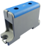 Universal Terminal Block Al/Cu UK95/1N, 1P (2holes) 16-95mm² 220/245A 1000VAC/ 1500VDC, Hex6 10N 6..25mm² ^20Nm 35..95mm², TS35 ^panel mount, blue