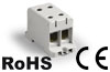 Tapping Terminal Block Al/Cu UK95/2A, 1P (4holes) 16-95mm² 440/490A 1000VAC/ 1500VDC, Hex6 12N 6..25mm²/ 22Nm 35..95mm², TS35/ panel mount, grey