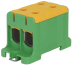Tapping Terminal Block Al/Cu UK95/2PE, 1P (4holes) 16-95mm² 440/490A 1000VAC/ 1500VDC, Hex6 12N 6..25mm²/ 22Nm 35..95mm², TS35/ panel mount, yegr