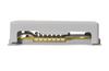 Equipotential Busbar POT 2/7, base, cover, double line (YIT), 7x 2.5..25mm², flat conductor clamping lug 30x4mm/ round conductor ø8..10mm, round conductor clamping bracket ø25..50mm2, Pollmann