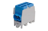 Main Terminal Block Al/Cu HLAK 25-1/2 M2, 2x 25/16mm²/ 2x 16/10mm², 130/100A 1000VAC/DC, 2.5/2Nm, TS35, Pollmann, blue