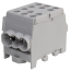 Main Terminal Block Al/Cu HLAK 35-1/4 M2, 2x 35/25mm²/ 4x 25/16mm², 160/125A 1000VAC/DC, 3.5/2.5Nm, TS35, grey