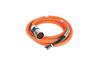 Motor Power Cable Kinetix, 8A 600V, SpeedTec DIN (motor end) » flying-lead (drive end), industrial TPE, 9m cable 4x 16AWG, Allen-Bradley, orange