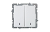 Switch Touran, mech.| 2x 2way, 10A 250VAC, flush mount, white