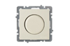 Dimmer Touran, mech.| ill., 600W, fuse, flush mount, Nilson, beige