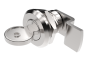 Quarter-turn Compact Cylinder Lock 2-117, ø16.3mm, keyed IL2233X, insert chrome plated, zinc plated steel cam +06.24, IP54, Industrilas