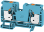 Feed-through Terminal A2C 10 BL, 10mm² 57A 1000V, push-in clamp, blue