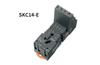 Relay Socket SKC14-E, SK4P, SK36F, 4P 10A 300V, screw clamp, RKE 4CO relays, incl. plastic retaining clip, marker, UL/TÜV/CE, 10pcs/pck, TS35