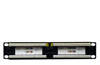 Patch Panel 10-in. 1U 12xRJ45 UTP ct6, black