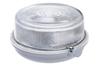 Sauna lighting ROUND, 100W E27, white bakelite, transparent glass cover, temp -45ºC..+125ºC | D200 x 100 mm, IP54, MaxPro