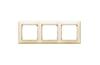 Frame Valena, 3gang, horiz. mount, Legrand, beige