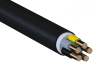 Power Cable CYKY-J, 5x4mm² 450/750V -15..70°C, 100m/pck, black