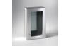 Enclosure ECOR, 400Wx600Hx200D, transparent door, mounting plate, 2locks w. ø3mm double bar key, AISI304L, IP66, NEMA12
