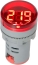 Vmeter XB7 Monolithic, ø22.5mm, 20..500VAC, IP65, red