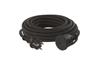 Extension Cord 10m for outdoor with plug, socket 1x 2P+E Schuko 16A 250V 3680W, flexible rubber cable H07RN-F3G 1,5 mm2, IP44, black, Emos