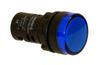 Pilot Light D22, LED, ø22.5mm, 24VAC/DC, IP65, blue