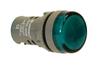 Pilot Light D22, LED, ø22.5mm, 24VAC/DC, IP65, green
