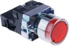 Pushbutton B2, LED ill. 240VAC, 1NC 10A 250VAC, IP40, red