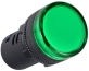 Pilot Light D22, LED, ø22.5mm, 230VAC, IP65, green